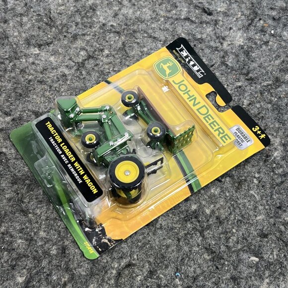 2007 ERTL John Deere Tractor Loader with Wagon New 37541A - Picture 8 of 9